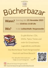 Plakat Bücherbazar Plakat Bücherbazar
